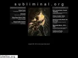 Sites similar to subliminal.org