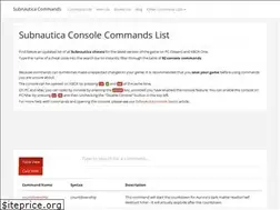 Sites similar to subnauticacommands.com