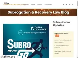 Sites similar to subrogationrecoverylawblog.com