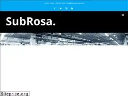 Sites similar to subrosacyber.com