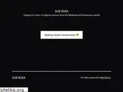 Sites similar to subrosaensemble.com