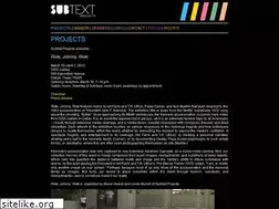 Sites similar to subtextprojects.org