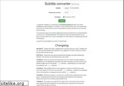 Sites similar to subtitle-converter.com