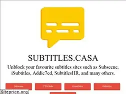 Sites similar to subtitles.casa