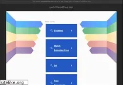Sites similar to subtitles4free.net