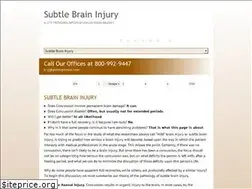 Sites similar to subtlebraininjury.com