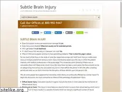 Sites similar to subtlebraininjury.net