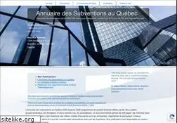 Sites similar to subventionsquebec.net