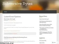 Sites similar to subversivebytes.wordpress.com
