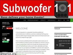 Sites similar to subwoofer101.com