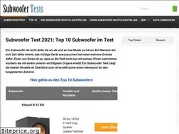 Sites similar to subwoofertests.de