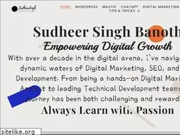 Sites similar to sudheersingh.com
