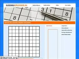 Sites similar to sudokuoplosser.nl