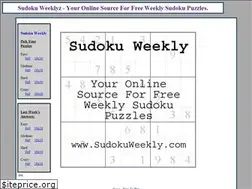Sites similar to sudokuweekly.com