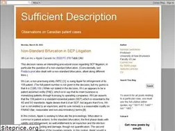 Sites similar to sufficientdescription.com