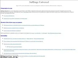 Sites similar to suffrage-universel.be