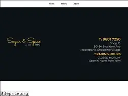 Sites similar to sugarandspicethai.com