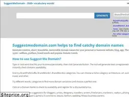 Sites similar to suggestmedomain.com