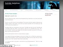 Sites similar to suicidehelplines.org