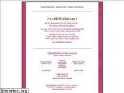 Sites similar to suicidehotlines.net