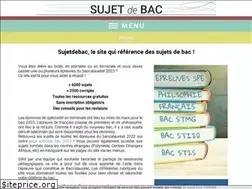 Sites similar to sujetdebac.fr