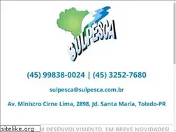 Sites similar to sulpesca.com.br