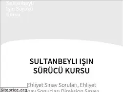 Sites similar to sultanbeylisurucukursu.com