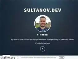 Sites similar to sultanov.dev