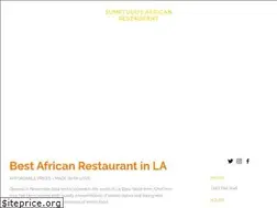 Sites similar to sumptuousafricanrestaurant.com