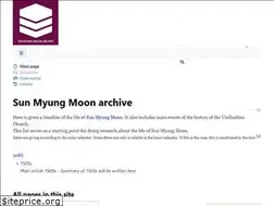 Sites similar to sun-myung-moon-archive.org