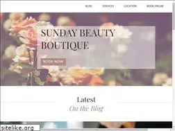Sites similar to sundaybeauty.com