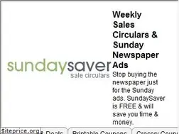Sites similar to sundaysaver.com