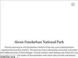 Sites similar to sunderbannationalpark.com