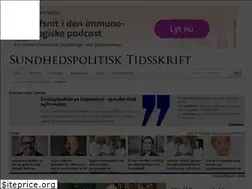 Sites similar to sundhedspolitisktidsskrift.dk