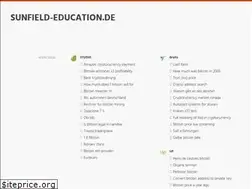 Sites similar to sunfield-education.de