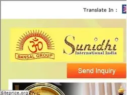 Sites similar to sunidhiinternational.com