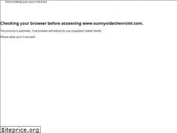 Sites similar to sunnysidechevrolet.com