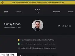 Sites similar to sunnysingh.io