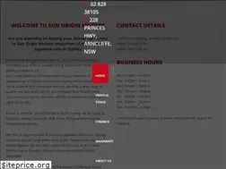 Sites similar to sunoriginmotors.com.au
