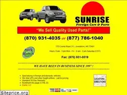 Sites similar to sunriseforeignautoparts.com