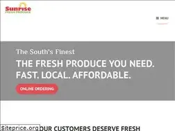 Sites similar to sunrisefreshproduce.com