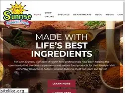 Sites similar to sunrisenaturalfoods.net