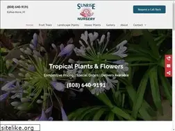 Sites similar to sunrisenurserykona.com
