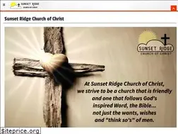 Sites similar to sunsetridgechurchofchrist.com