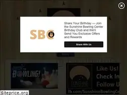 Sites similar to sunshinebowling.com