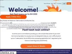 Sites similar to sunshineloans.co.za