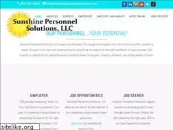 Sites similar to sunshinepersonnelsolutions.com