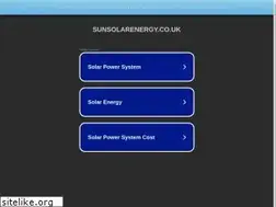 Sites similar to sunsolarenergy.co.uk