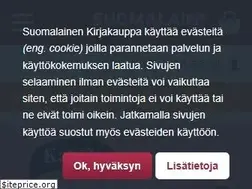 Sites similar to suomalainenkirjakauppa.fi