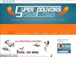 Sites similar to super-pouvoirs-pour-tous.com